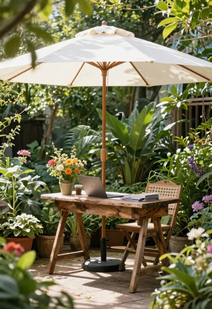 28 Green Home Office Ideas Fresh and Inspiring Workspace - 22. Outdoor Workspace Options 1