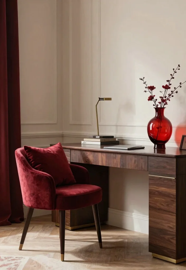 28 Home Office Arredamento Ideas Elegant Italian Style - 11. Elegant Color Accents 1
