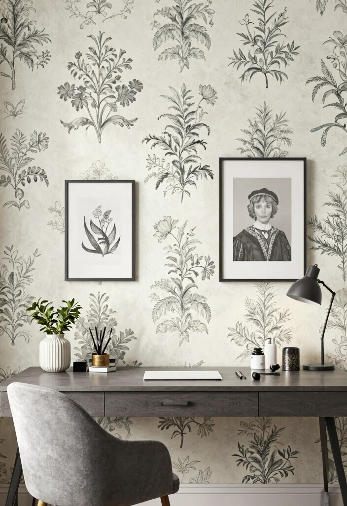 28 Home Office Arredamento Ideas Elegant Italian Style - 23. Statement Wall 1