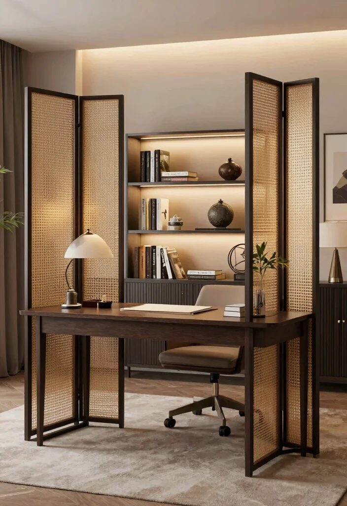 28 Home Office Arredamento Ideas Elegant Italian Style - 25. Elegant Workspace Dividers 1