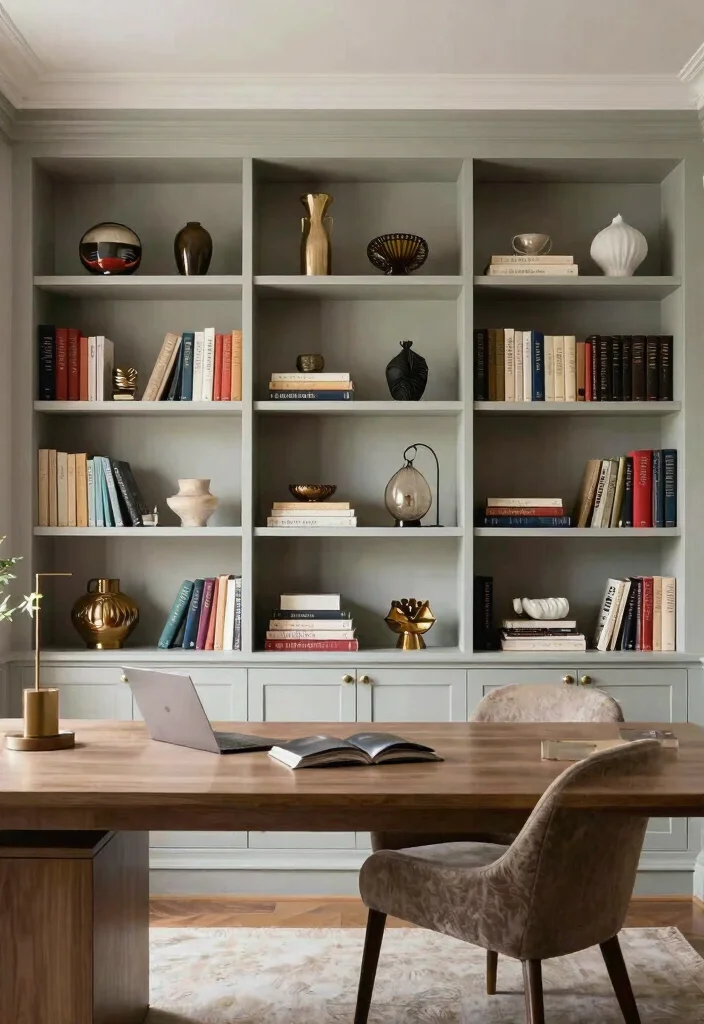 28 Home Office Arredamento Ideas Elegant Italian Style - 27. Embrace Open Shelving 1