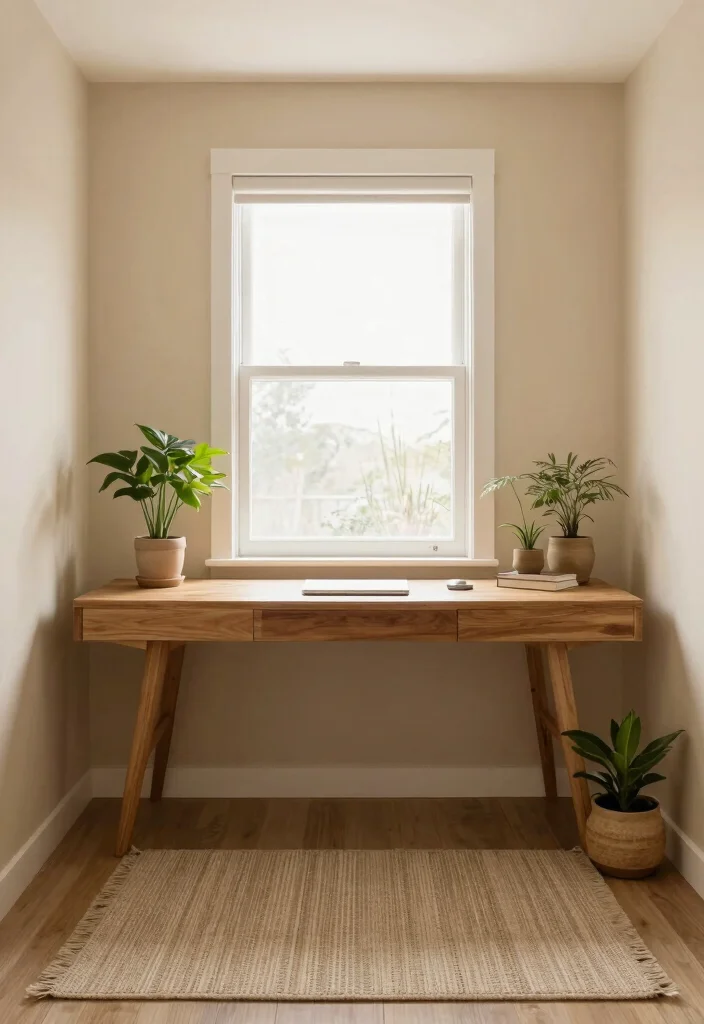 28 Home Office Color Scheme Ideas: Find Your Perfect Tone - 10. Warm Beige 1