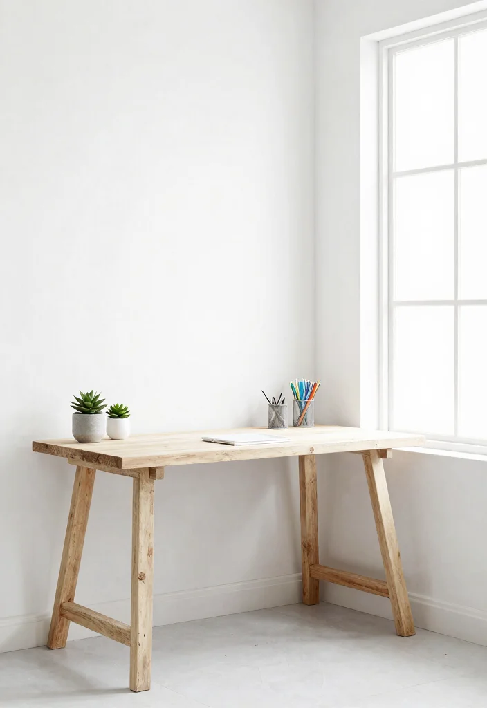 28 Home Office Color Scheme Ideas: Find Your Perfect Tone - 9. Minimalist White 1