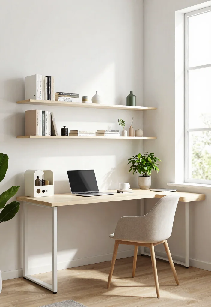 28 L Shape Desk Office Layout Ideas for Small Spaces - 1. Corner Nook with Shelving 1
