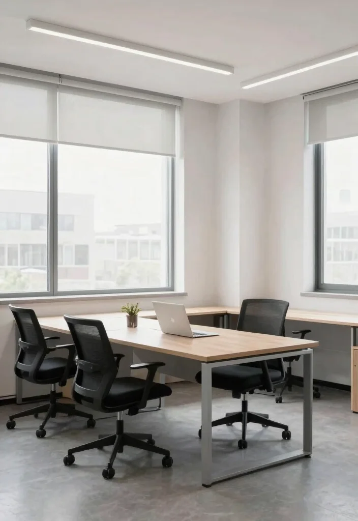 28 L Shape Desk Office Layout Ideas for Small Spaces - 24. Open Space Concept 1