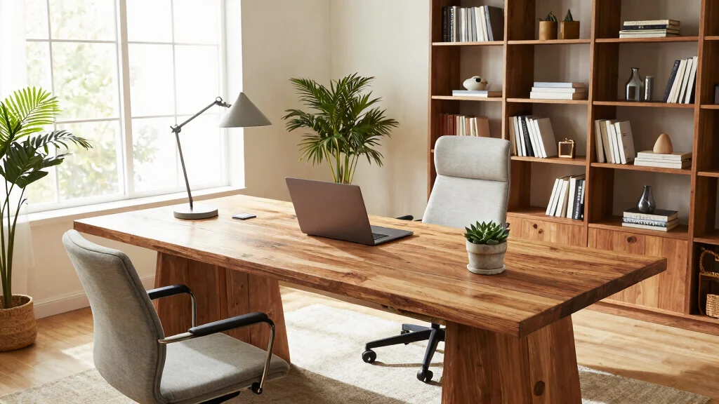28 Long Desk Home Office Ideas Spacious and Stylish