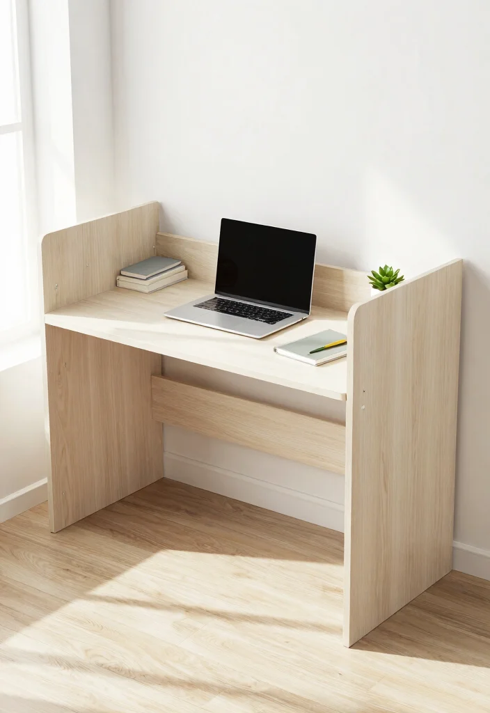 28 Modern Unique Office Table Design Ideas that Stand Out - 11. Compact Desks for Small Spaces 1