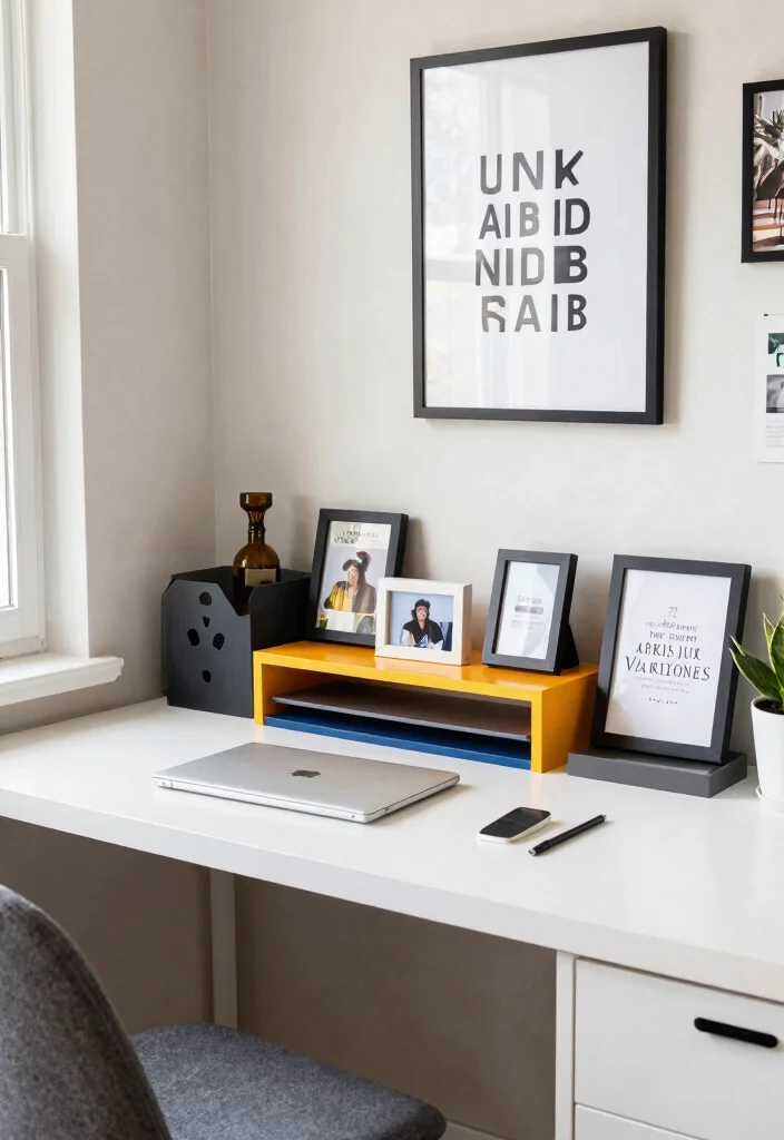 28 Office Staff Table Design Ideas Modern and Functional - 14. Personalized Workspace Designs 1