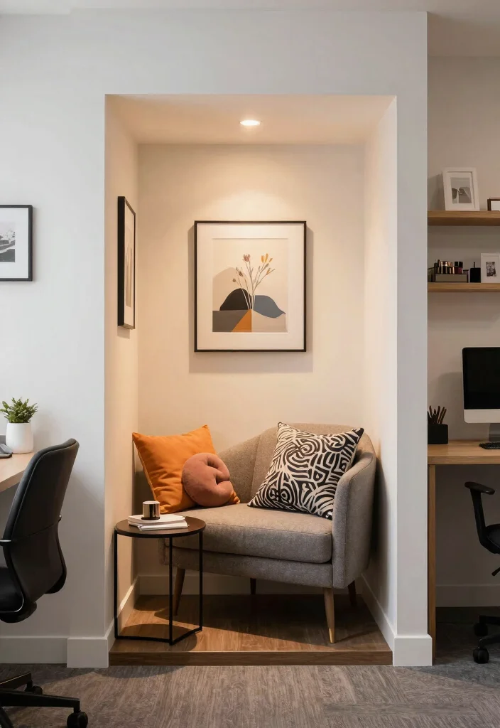 28 Office and Makeup Room Combo Ideas Dual Purpose Glam - 16. Cozy Reading Nook for Relaxation 1
