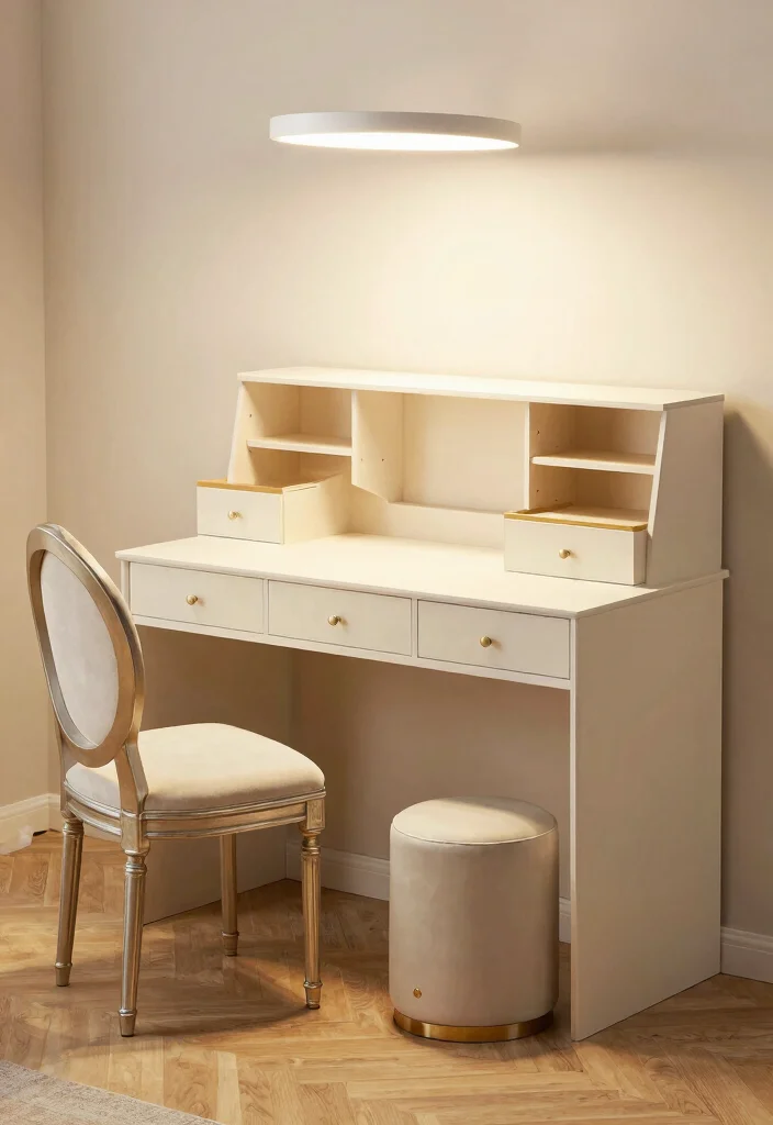 28 Office and Makeup Room Combo Ideas Dual Purpose Glam - 3. Multi-Functional Furniture: The Game Changer 1