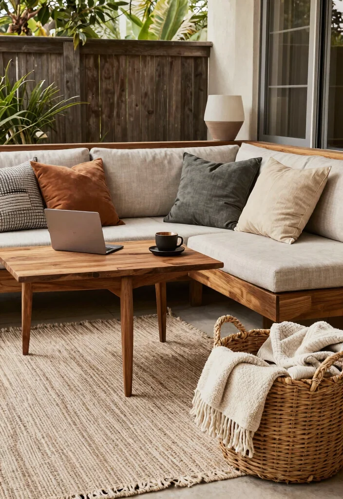 28 Outdoor and Sunroom Home Office Ideas for a Bright Workspace - 11. The Power of Texture 1
