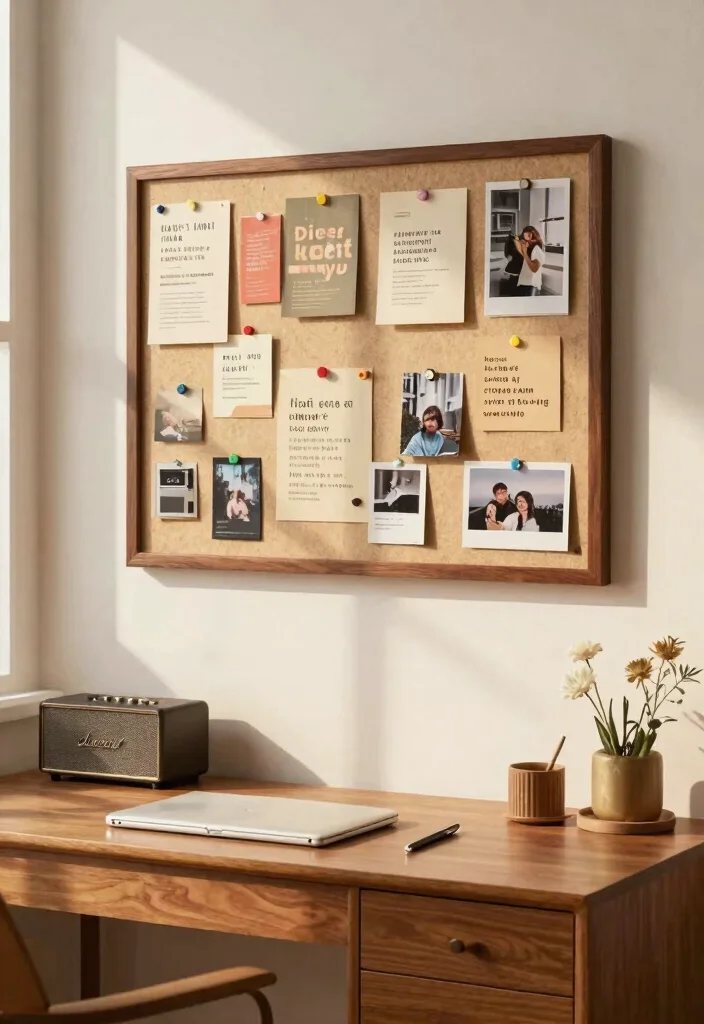 28 Retro Home Office Ideas Vintage Style and Modern Function - 10. Retro Bulletin Boards 1