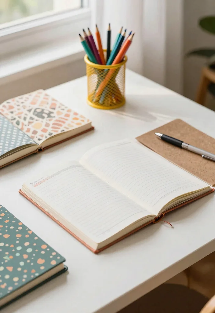 28 Retro Home Office Ideas Vintage Style and Modern Function - 13. Vintage-Inspired Stationery 1