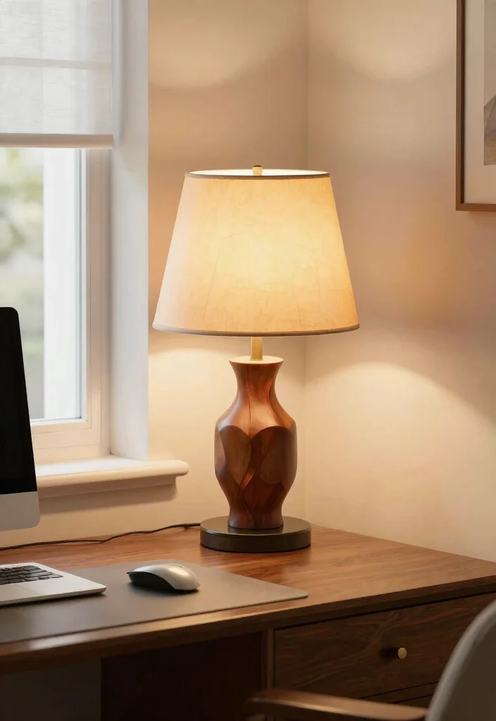 28 Retro Home Office Ideas Vintage Style and Modern Function - 22. Unique Table Lamps 1