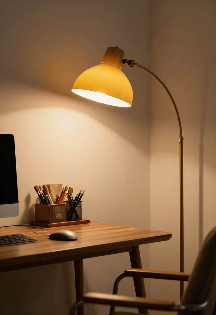 28 Retro Home Office Ideas Vintage Style and Modern Function - 8. Retro Lighting Fixtures 1