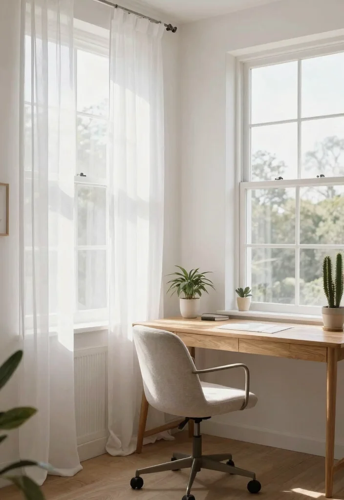 28 Scandinavian Home Office Ideas: Calm, Clean, and Cozy - 1. Natural Light Emphasis 1