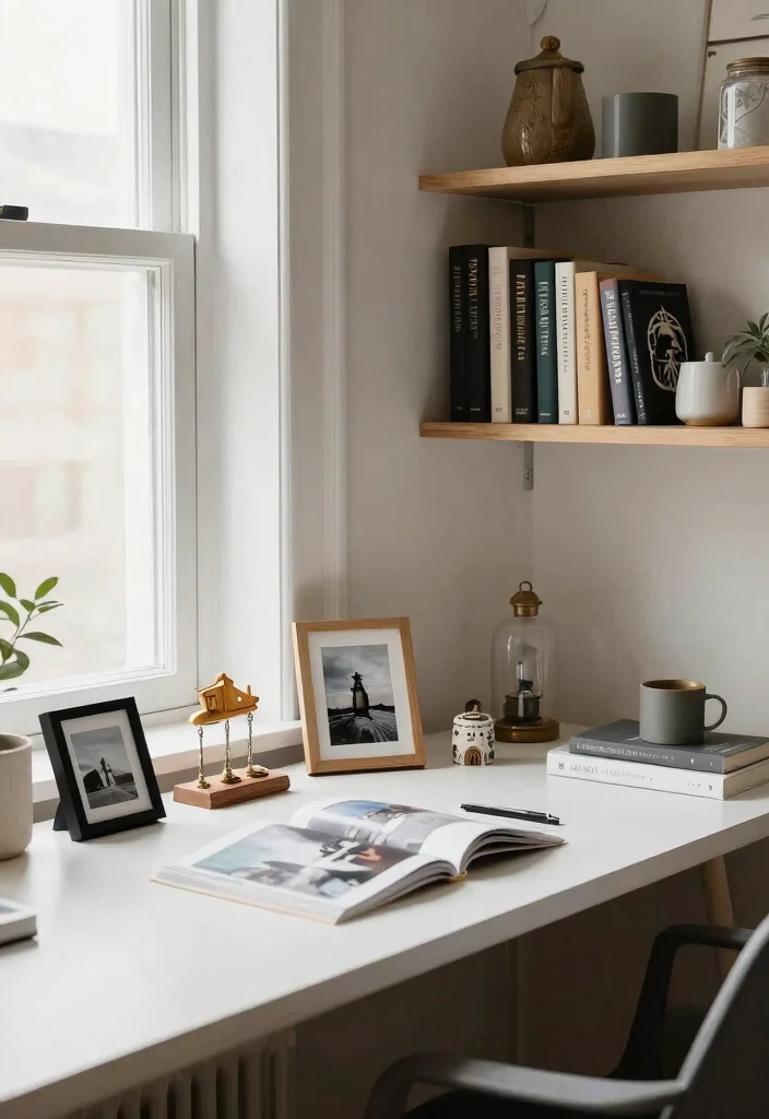 28 Scandinavian Home Office Ideas: Calm, Clean, and Cozy - 10. Personal Touches 1