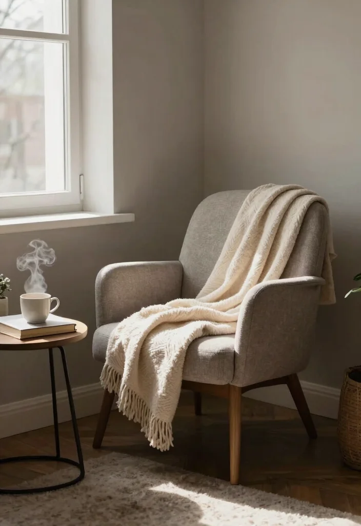 28 Scandinavian Home Office Ideas: Calm, Clean, and Cozy - 14. Cozy Nooks 1