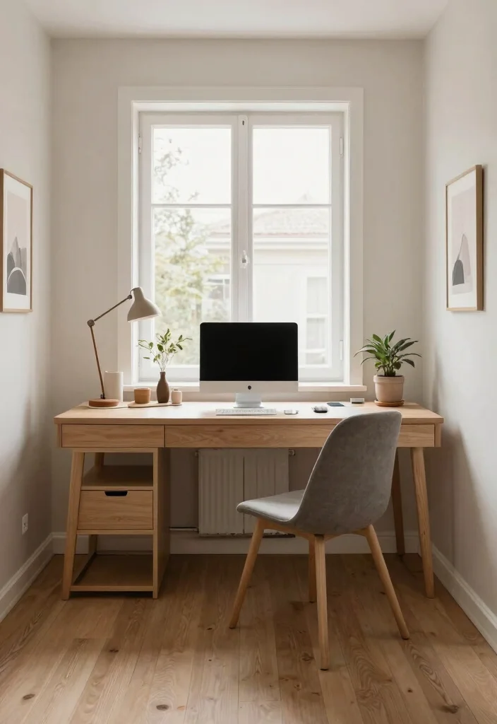 28 Scandinavian Home Office Ideas: Calm, Clean, and Cozy - 17. Spatial Arrangement 1