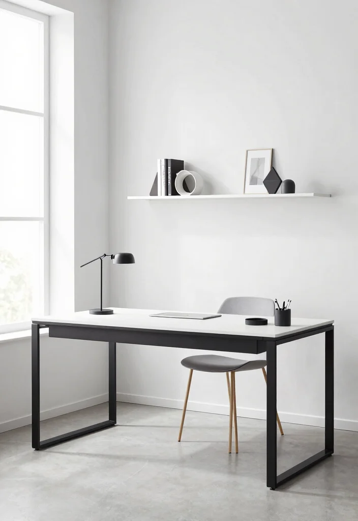 28 Scandinavian Home Office Ideas: Calm, Clean, and Cozy - 20. Clean Lines 1