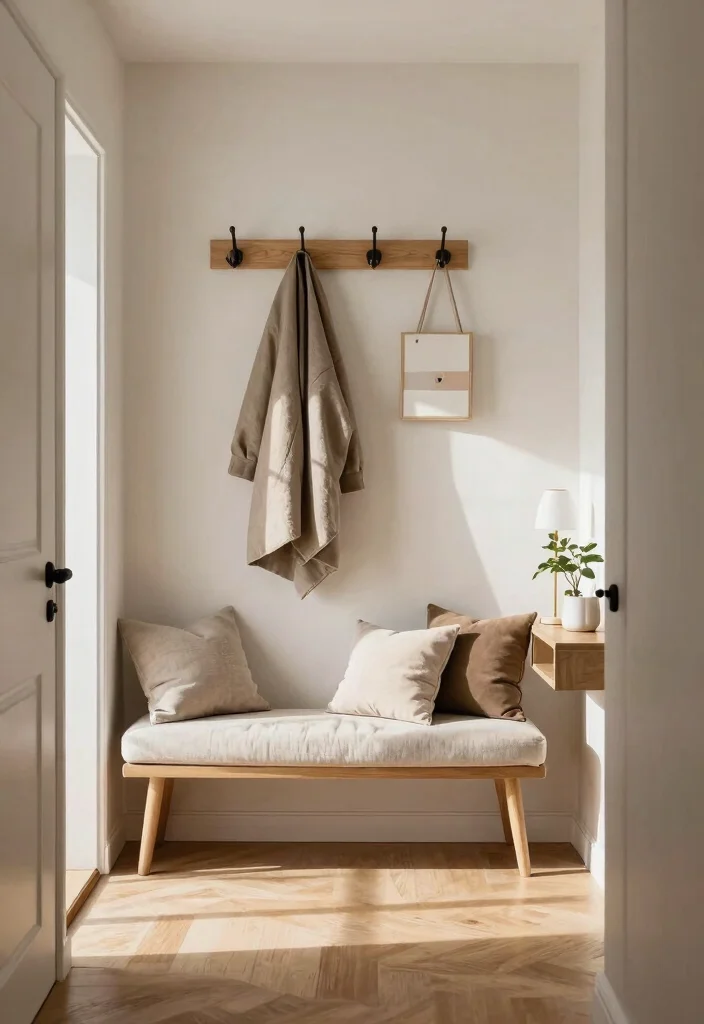 28 Scandinavian Home Office Ideas: Calm, Clean, and Cozy - 27. Inviting Entryways 1