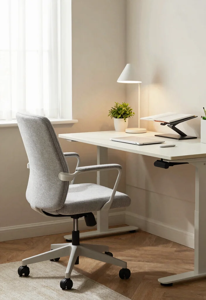 28 Scandinavian Home Office Ideas: Calm, Clean, and Cozy - 3. Ergonomic Furniture 1