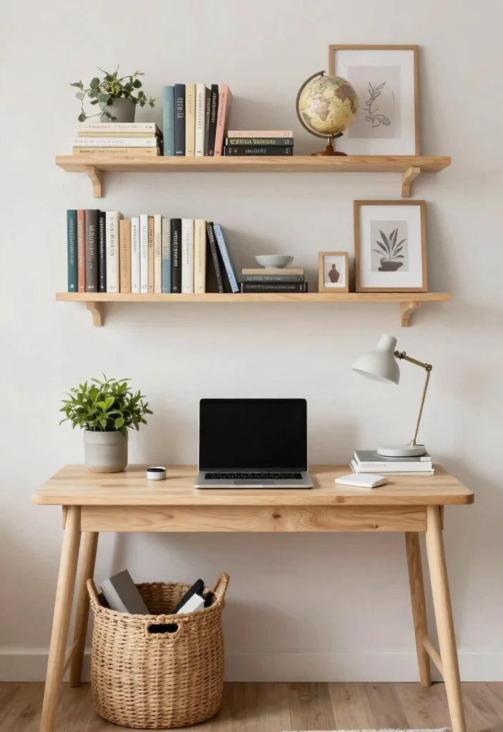28 Scandinavian Home Office Ideas: Calm, Clean, and Cozy - 6. Functional Home Office Organization 1