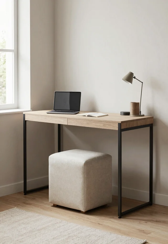 28 Scandinavian Home Office Ideas: Calm, Clean, and Cozy - 9. Multi-Functional Spaces 1