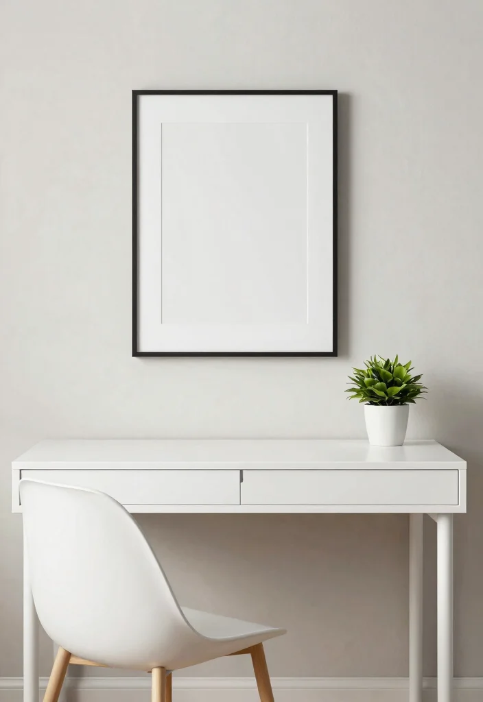 28 Writing Desk Ideas Beautiful and Inspiring Setups - 20. Minimalist Elegance 1