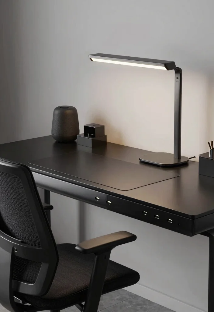 28 Writing Desk Ideas Beautiful and Inspiring Setups - 9. Futuristic Flair 1