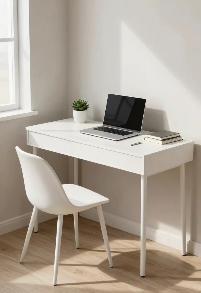 29 Bedroom Desk Ideas for a Cozy Workspace in Your Room - 1. The Minimalist Haven 1