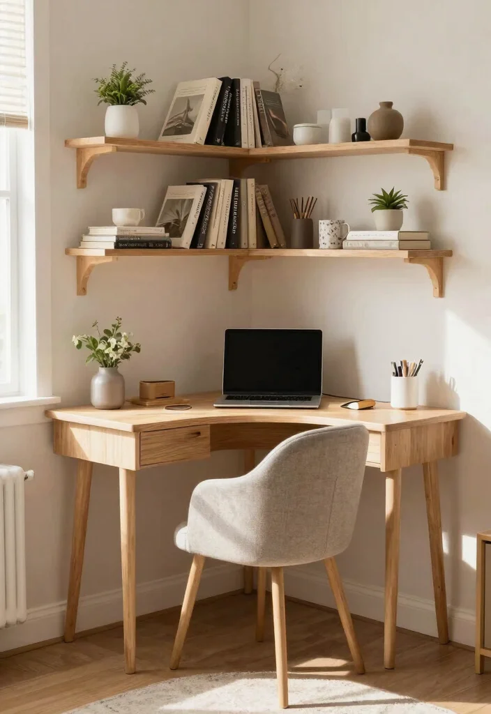 29 Bedroom Desk Ideas for a Cozy Workspace in Your Room - 12. Corner Delight 1
