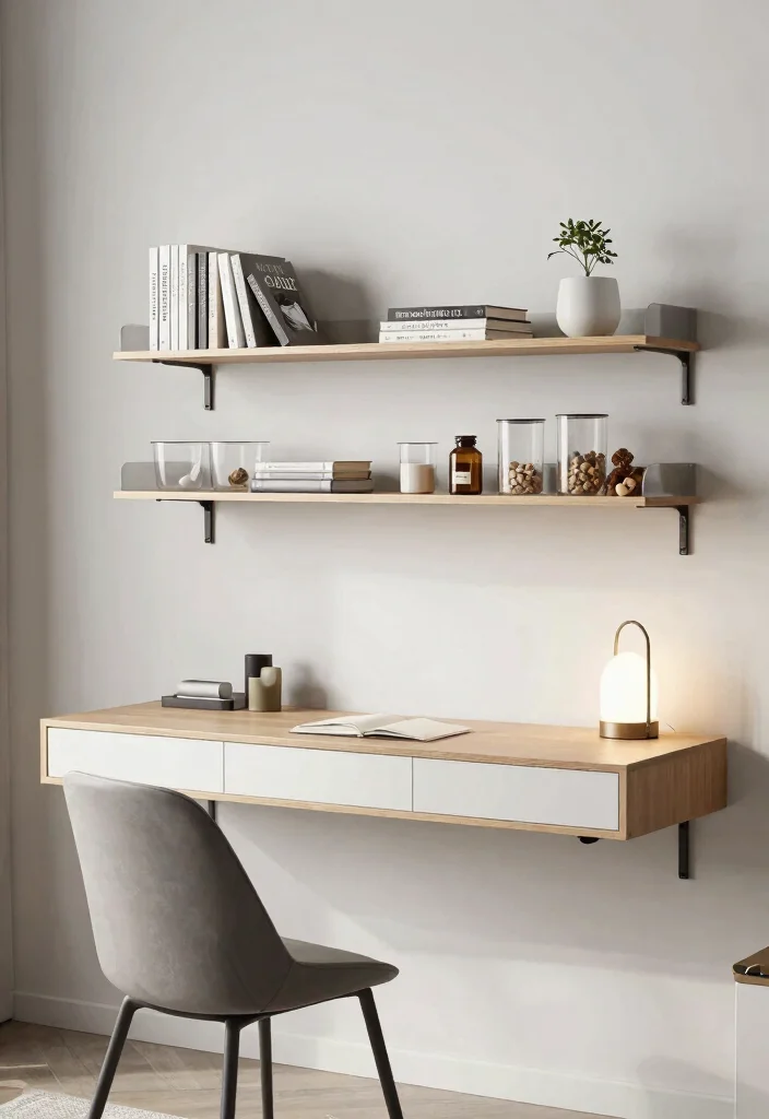 29 Bedroom Desk Ideas for a Cozy Workspace in Your Room - 13. Floating Desk Flair 1