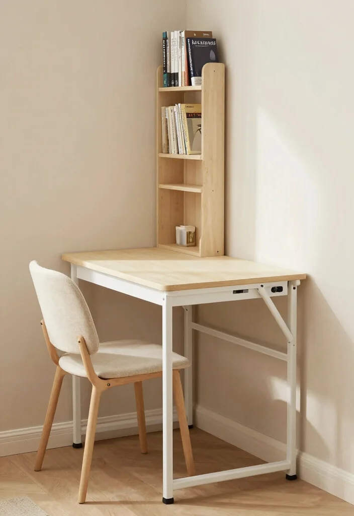 29 Bedroom Desk Ideas for a Cozy Workspace in Your Room - 19. Compact Study Spot 1