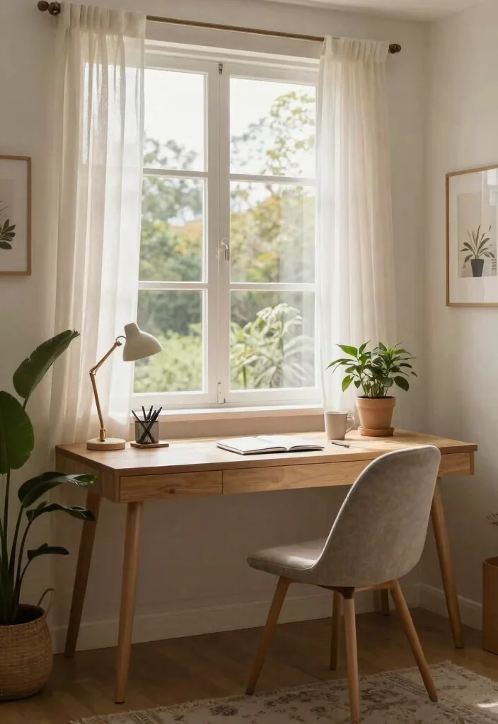 29 Bedroom Desk Ideas for a Cozy Workspace in Your Room - 21. Study with a View 1
