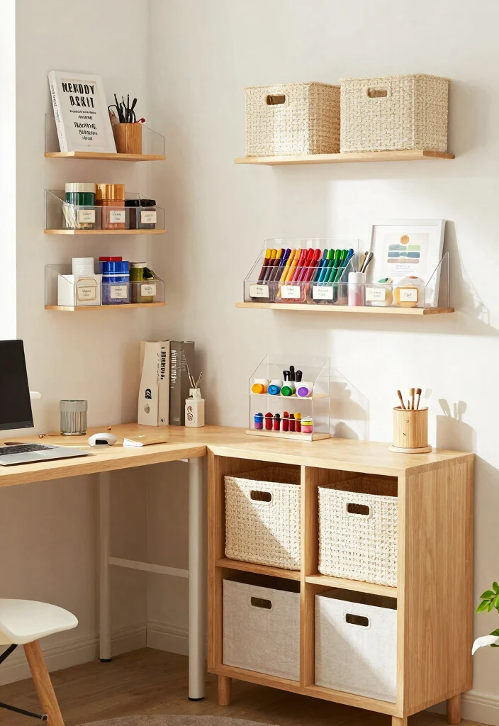 29 Bedroom Desk Ideas for a Cozy Workspace in Your Room - 26. Smart Storage Solutions 1