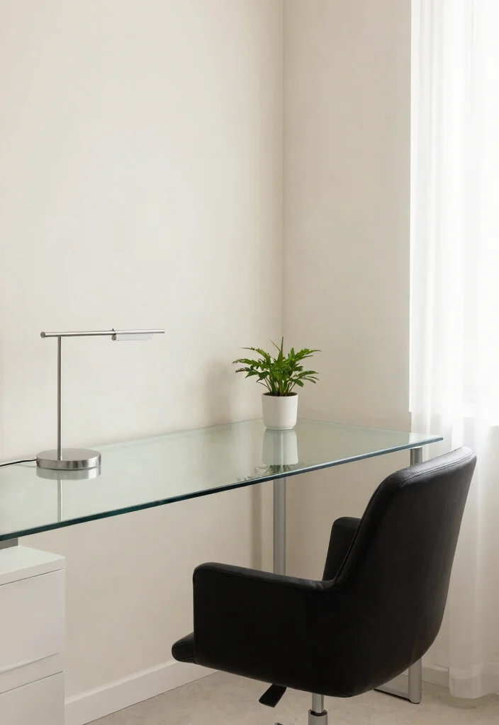 29 Corner Desk Home Office Ideas Smart Use of Every Space - 11. Sleek Glass Corner Desk for a Contemporary Look 1