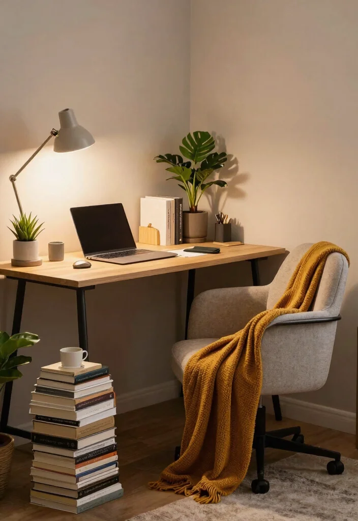 29 Corner Desk Home Office Ideas Smart Use of Every Space - 14. Corner Desk with a Cosy Reading Nook 1