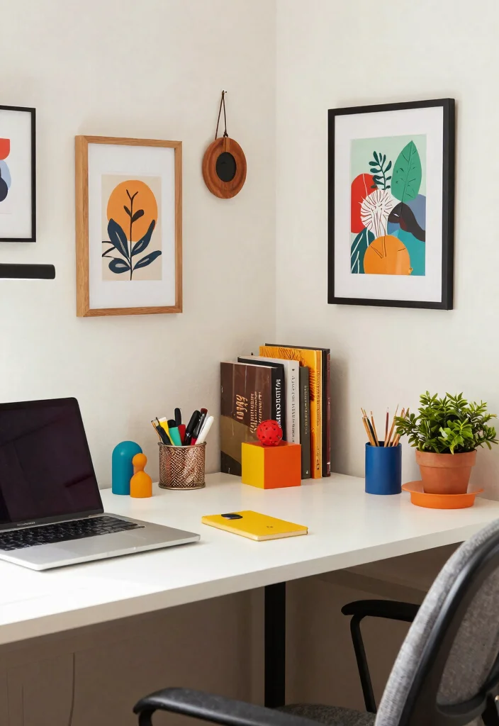 29 Corner Desk Home Office Ideas Smart Use of Every Space - 18. Corner Desk with Personalized Touches 1