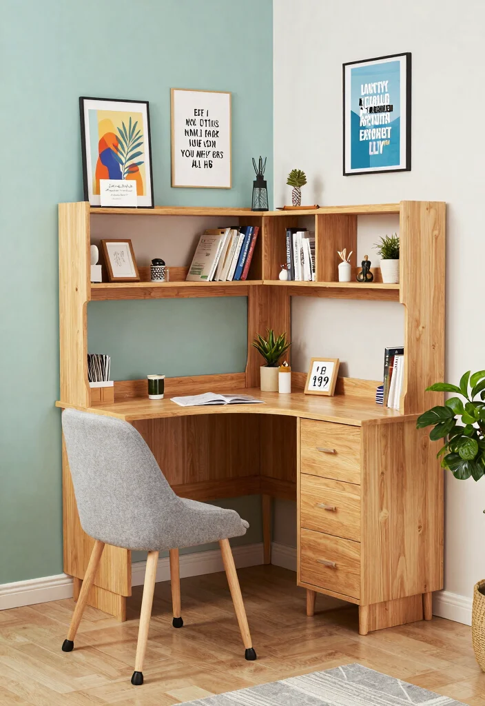 29 Corner Desk Home Office Ideas Smart Use of Every Space - 5. Multi-Functional Corner Desk for Dual Use 1