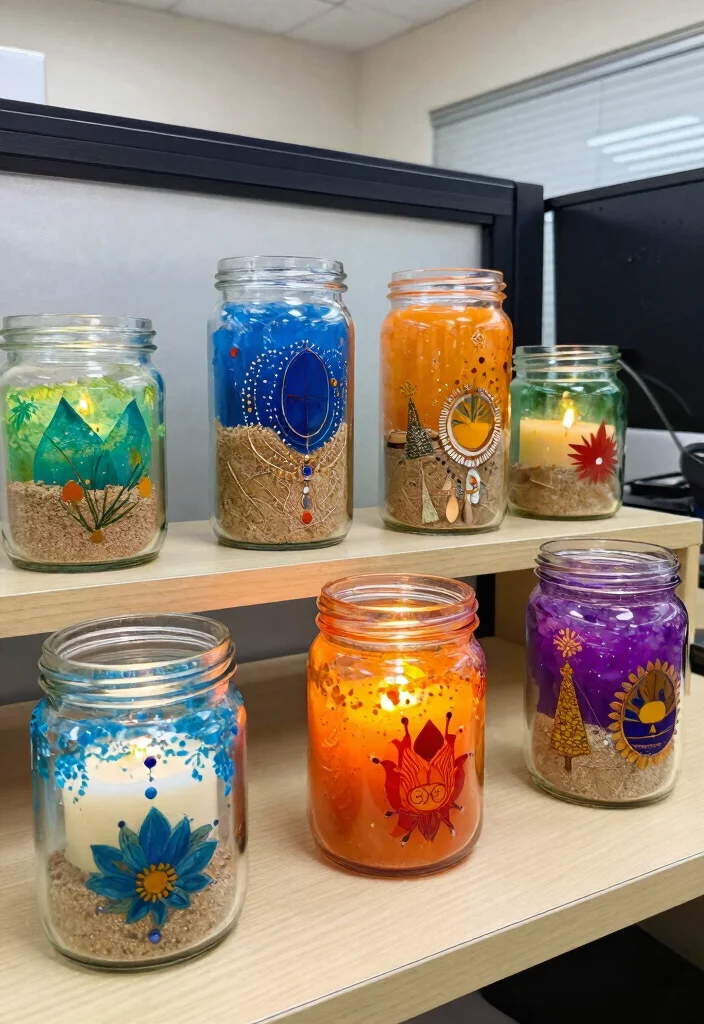 29 Diwali Office Decoration Concepts Festive and Beautiful - 12. Upcycled Diwali Decor 1