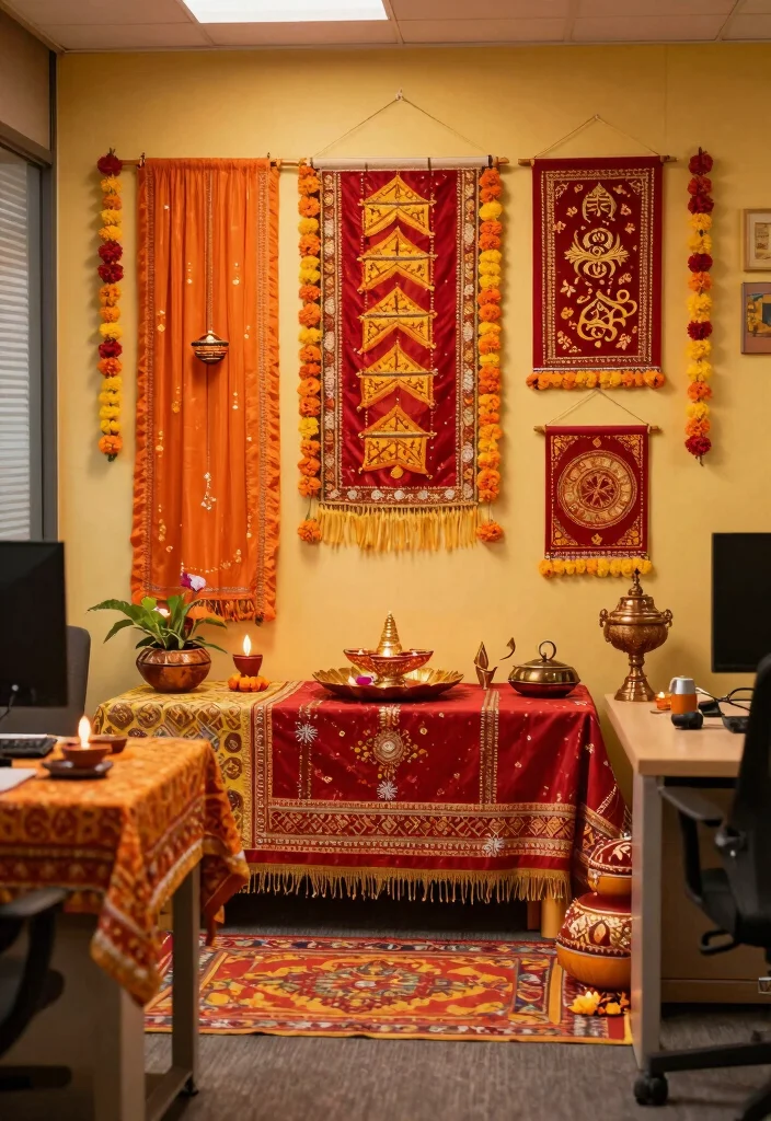 29 Diwali Office Decoration Concepts Festive and Beautiful - 15. Festive Color Palettes 1