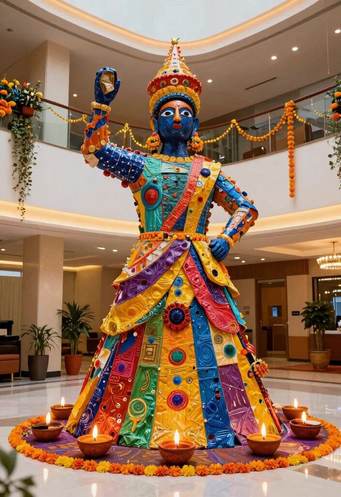29 Diwali Office Decoration Concepts Festive and Beautiful - 22. Diwali Inspired Art Installations 1