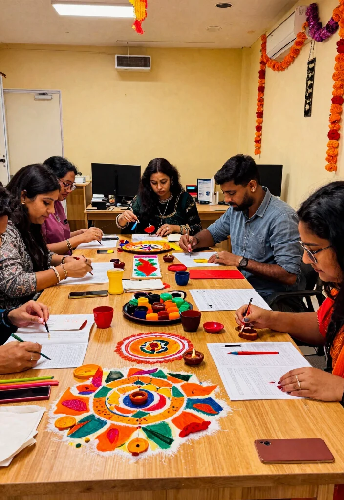 29 Diwali Office Decoration Concepts Festive and Beautiful - 25. Cultural Workshops 1