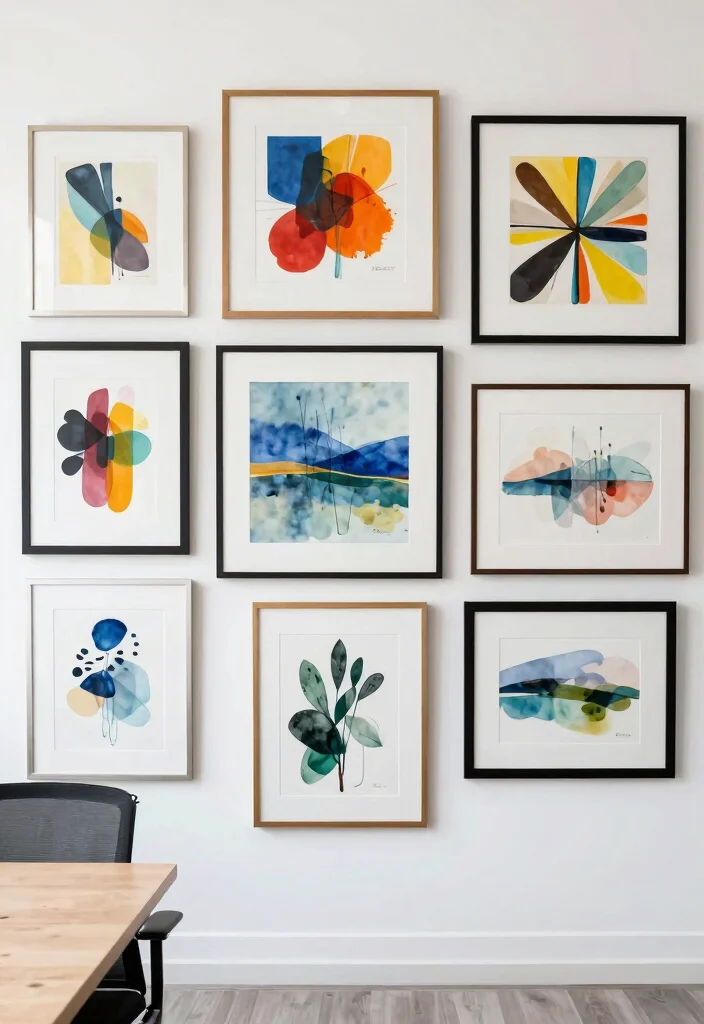 29 Feminine Home Office Look Ideas Soft and Sophisticated - 16. Inspirational Art Pieces 1