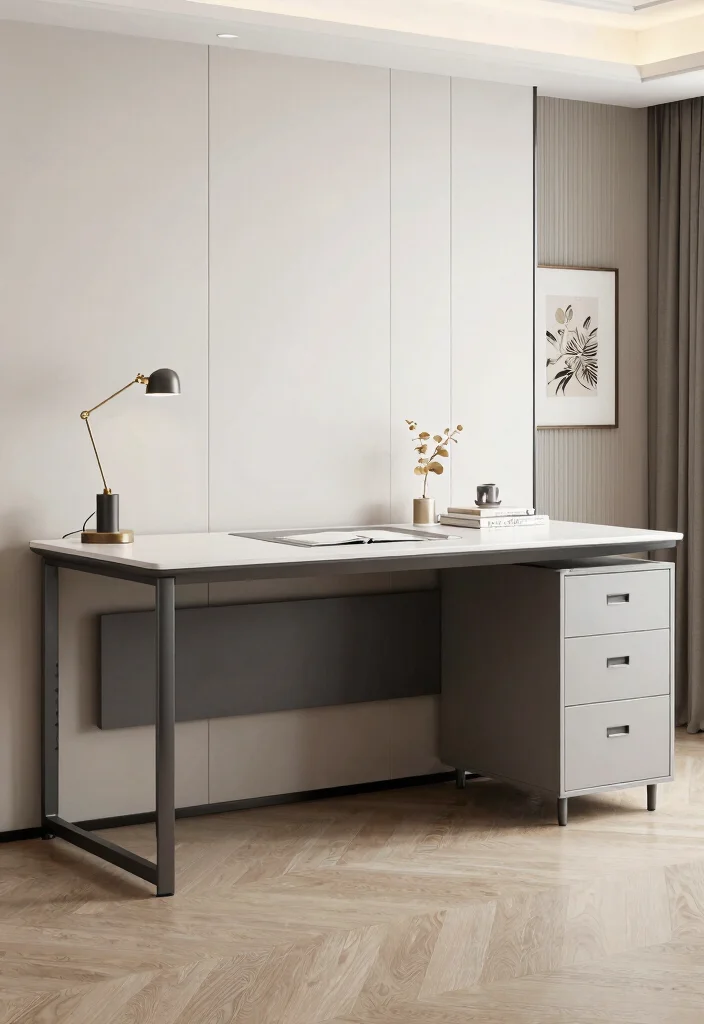 29 Feminine Home Office Look Ideas Soft and Sophisticated - 19. Functional Yet Stylish Furniture 1
