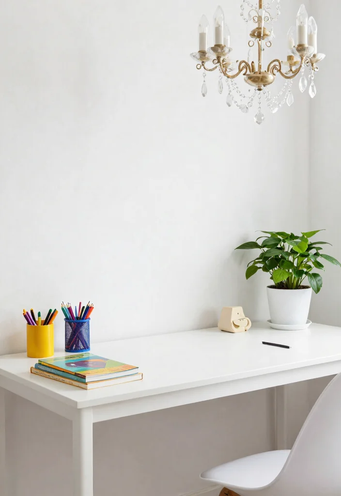 29 Feminine Home Office Look Ideas Soft and Sophisticated - 5. Bright and Airy White 1