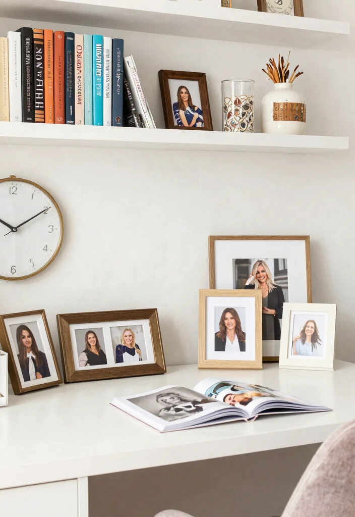 29 Home Office Feminine Ideas Chic and Inspiring - 29. Final Touches to Personalize Your Space 1