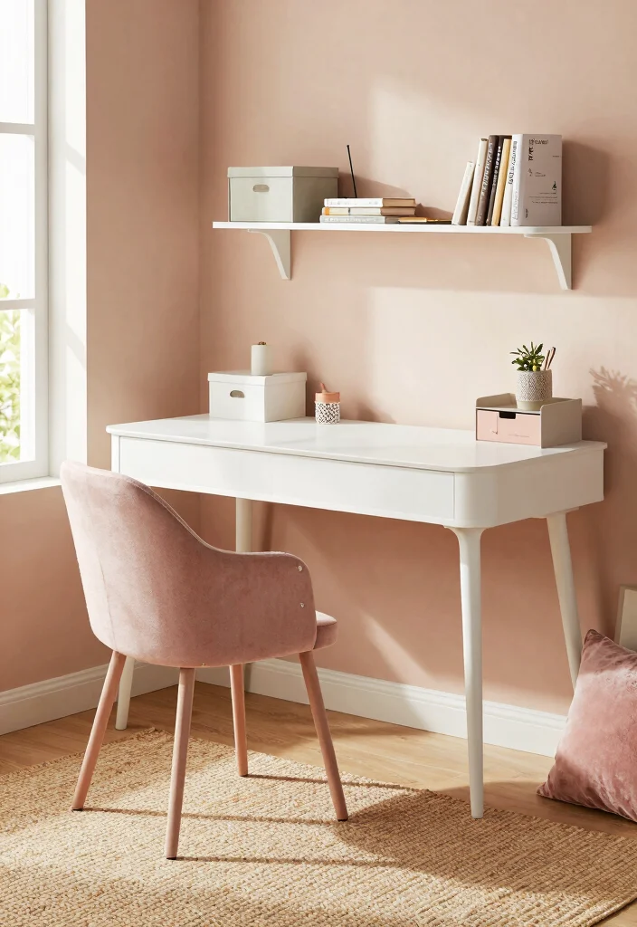 29 Home Office Feminine Ideas Chic and Inspiring - 7. Functional Yet Elegant Furniture 1