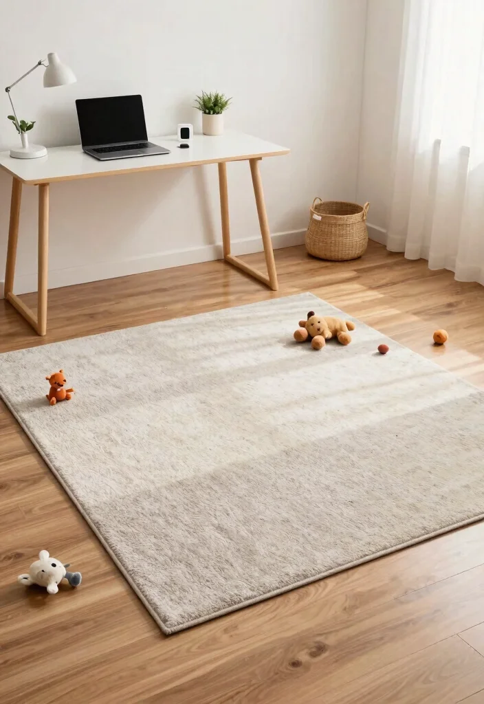 29 Home Office Rug Ideas: Cozy Styling for Your Space - 19. Multi-Functional Rugs for Versatile Use 1